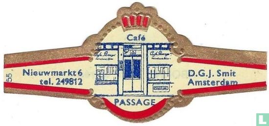 Café Passage - Nieuwmarkt 6 tel. 249812 - D.G.J. Smit Amsterdam - Afbeelding 1