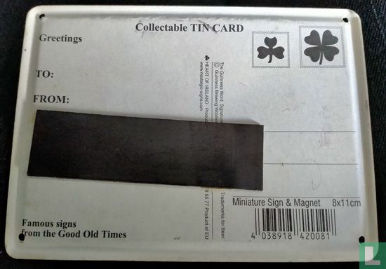 Guinness tin card - Image 3