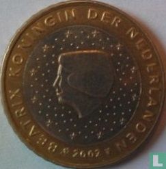 Nederland 50 cent 2002 (misslag - op 1 euro) - Afbeelding 1