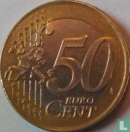 Niederlande 50 Cent 2002 (Prägefehler - auf 1 Euro) - Bild 2