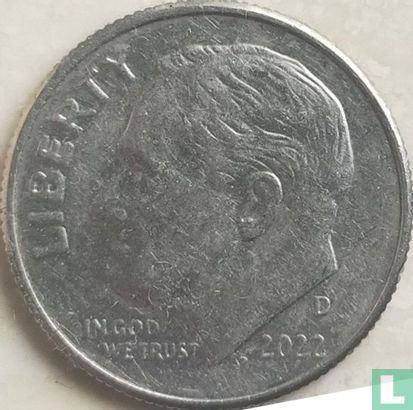 United States 1 dime 2022 (D) - Image 1