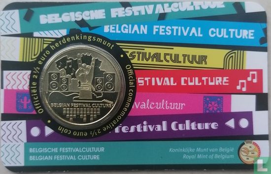 België 2½ euro 2023 (coincard - NLD) "Belgian Festival Culture" - Afbeelding 1