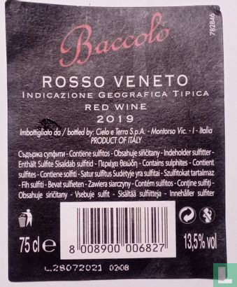 Baccolo rosso veneto - Afbeelding 1