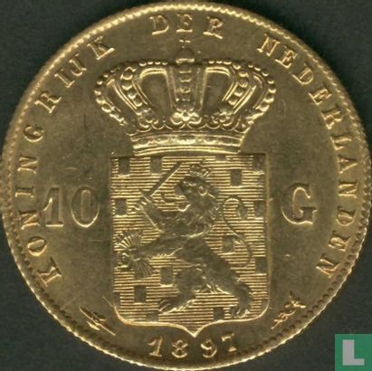 Nederland 10 gulden 1897 (type 2) - Afbeelding 1