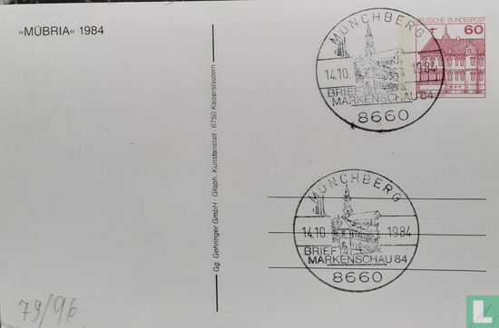 Exposition de timbres de Mübria 1984 - Image 1