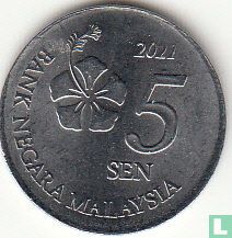 Malaysia 5 sen 2021 - Image 1