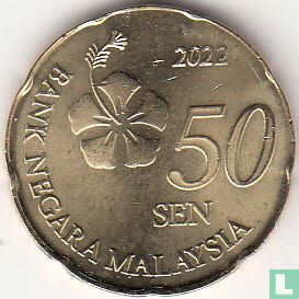 Malaysia 50 sen 2022 - Image 1
