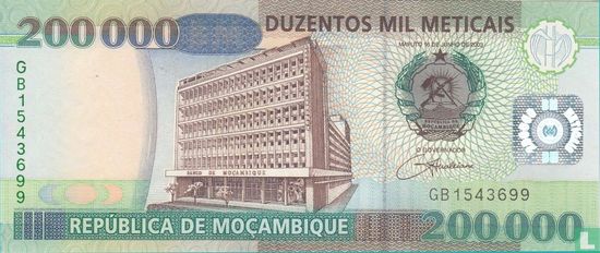 Mozambique 200,000 Meticais  - Image 1