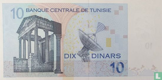 Tunesië 10 Dinars  - Afbeelding 2