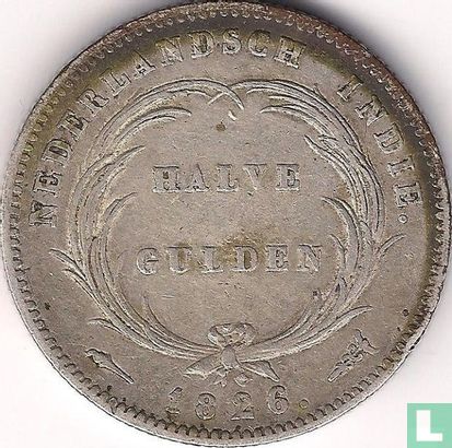 Nederlands-Indië ½ gulden 1826 - Afbeelding 1