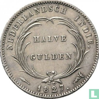 Nederlands-Indië ½ gulden 1827 - Afbeelding 1