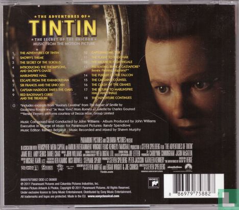 The Adventures of Tintin - The Secret Of The Unicorn - Music From The Motion Picture - Afbeelding 2