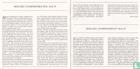 Mozart     Symphonies no. 38 and 39 - Afbeelding 4