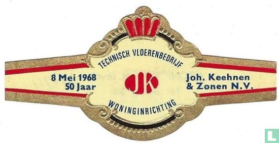 Technisch Vloerenbedrijf JK Woninginrichting - 8 Mei 1968 50 jaar - Joh. Keehnen & Zonen N.V. - Afbeelding 1