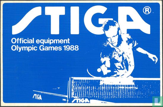 Stiga Official equipment Olympic Games 1988