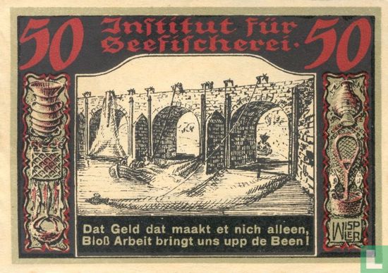 Geestemunde, Institut fur Seefischerei - 50 pfennig (9) ND (1921) - Image 2