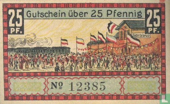 Sudenbrarup, Gemeinde - 25 Pfennig (1) ND (1921) - Afbeelding 2