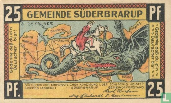 Sudenbrarup, Gemeinde - 25 Pfennig (3) ND (1921) - Afbeelding 1