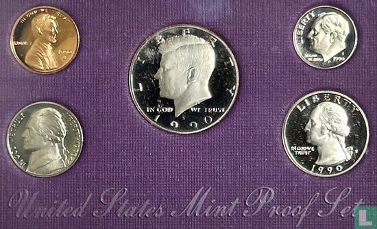 Verenigde Staten jaarset 1990 (PROOF - 5 munten) - Afbeelding 2