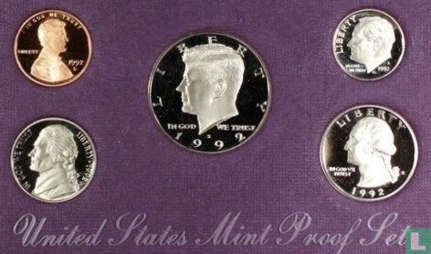 États-Unis coffret 1992 (BE - 5 monnaies) - Image 2