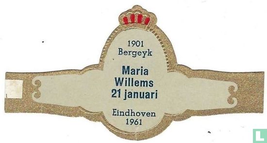 1901 Bergeyk Maria Willems 21 Januari Eindhoven 1961 - Image 1