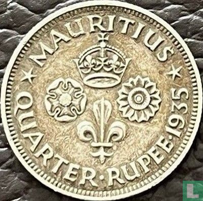 Maurice ¼ rupee 1935 - Image 1