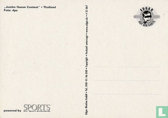 SC067 - Sports - dpa 'Jumbo Queen Contest, Thailand' - Afbeelding 2