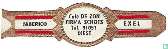 Café De Zon Firma Schots Tel. 31051  Diest - Jaberico - Exel - Image 1