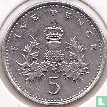 Verenigd Koninkrijk 5 pence 1999 - Afbeelding 2