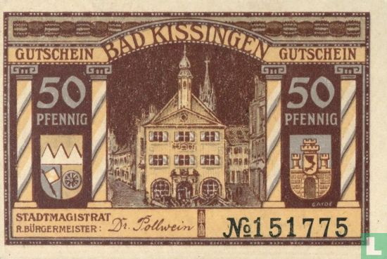 Kissingen, Stadt 50 Pfennig 1919 - Bild 1