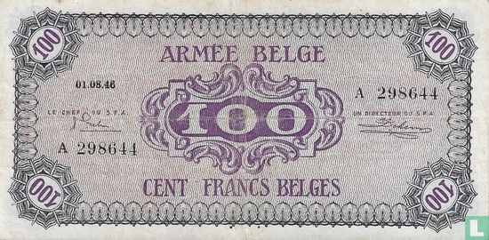 Belgian army 100 Frank - Image 1