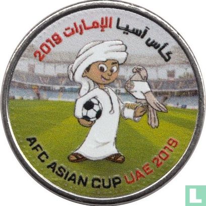 Émirats arabes unis 1 dirham 2019 (coloré - type 1) "AFC Asian Cup in the United Arab Emirates" - Image 1