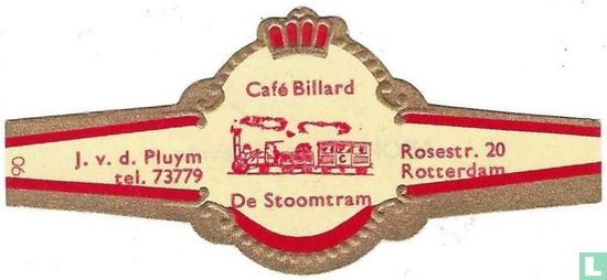 Café Billard De Stoomtram - J. v. d. Pluym tel. 73779 - Rosestr. 20 Rotterdam - Afbeelding 1