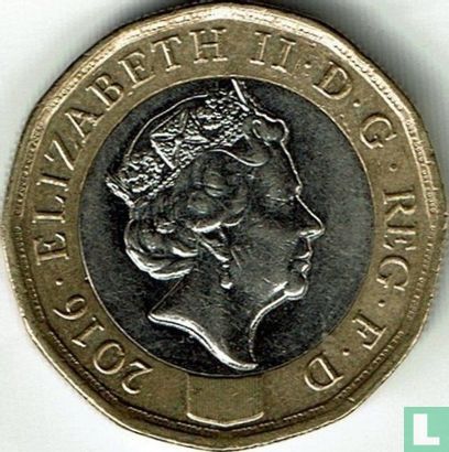 Verenigd Koninkrijk 1 pound 2016 (type 2) - Afbeelding 1
