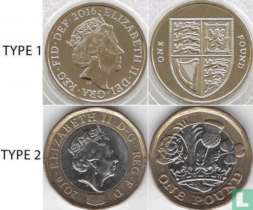 United Kingdom 1 pound 2016 (type 2) - Image 3