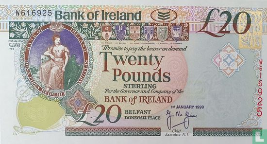 Nordirland 20 Pfund - Bild 1