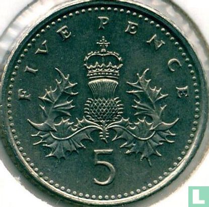 United Kingdom 5 pence 1995 - Image 2