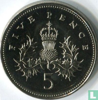 United Kingdom 5 pence 1990 (5.65 g) - Image 2