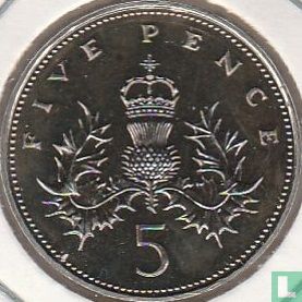 Verenigd Koninkrijk 5 pence 1986 - Afbeelding 2