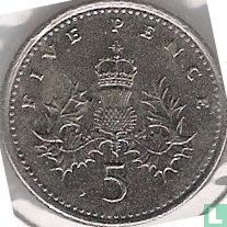 Verenigd Koninkrijk 5 pence 1996 - Afbeelding 2