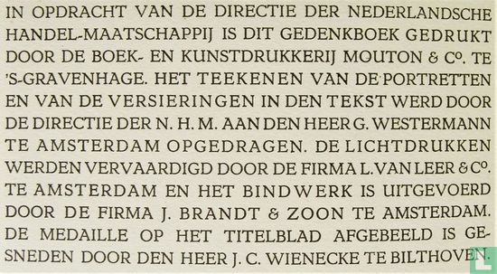 Gedenkboek der Nederlandsche Handel-Maatschappij 1824-1924 - Image 3