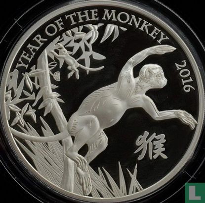 United Kingdom 2 pounds 2016 (PROOF - colourless) "Year of the Monkey" - Image 1