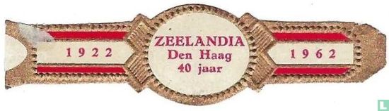 Zeelandia Den Haag 40 jaar - 1922 - 1962 - Image 1