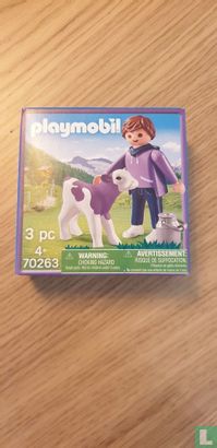 Playmobil Milka jongen met Milka kalf - Image 1
