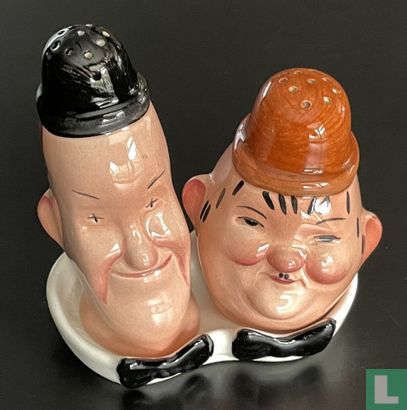 Laurel & Hardy peper en zoutstel - Afbeelding 1