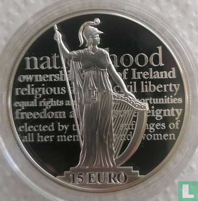 Ireland 15 euro 2016 (PROOF) "Centenary of the Proclamation of the Irish Republic" - Image 2