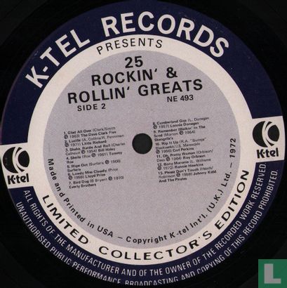 25 Rockin' & Rollin' Greats - Afbeelding 4