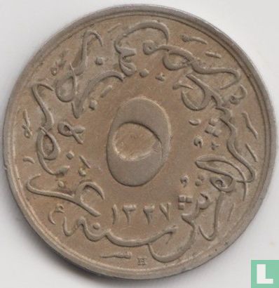 Ägypten 5/10 Qirsh  AH1327-4 (1911) - Bild 1