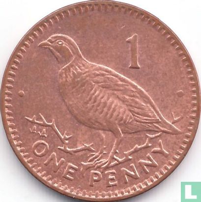 Gibraltar 1 penny 1995 (staal bekleed met koper - AA) - Afbeelding 2