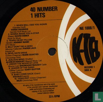 40 Number 1 Hits - Image 3